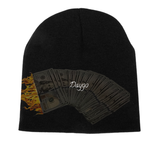 Burning cash beanie